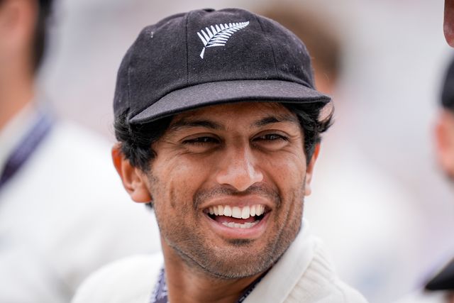 Rachin Ravindra of New Zealand  during the post match presentations during the 3rd Rothesay Test Match Day 5 match England vs New Zealand at Trent Bridge, Nottingham, United Kingdom on 29 June 2026

(Photo by Maynard Manyowa/News Images)