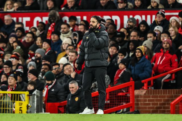 Ruben Amorim manager of Manchester United during the Premier League match Manchester United vs Newcastle United at Old Trafford, Manchester, United Kingdom, 26th December 2025

(Photo by Alfie Cosgrove/News Images)

*** GER AUT SUI OUT ***