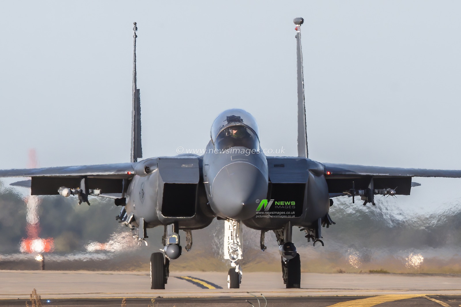 USAF F15’s assigned to the 48th Fighter Wing conduct a combat readiness exercise at RAF Lakenheath, Lakenheath, United Kingdom, 28th August 2025

(Photo by Alfie Cosgrove/News Images)