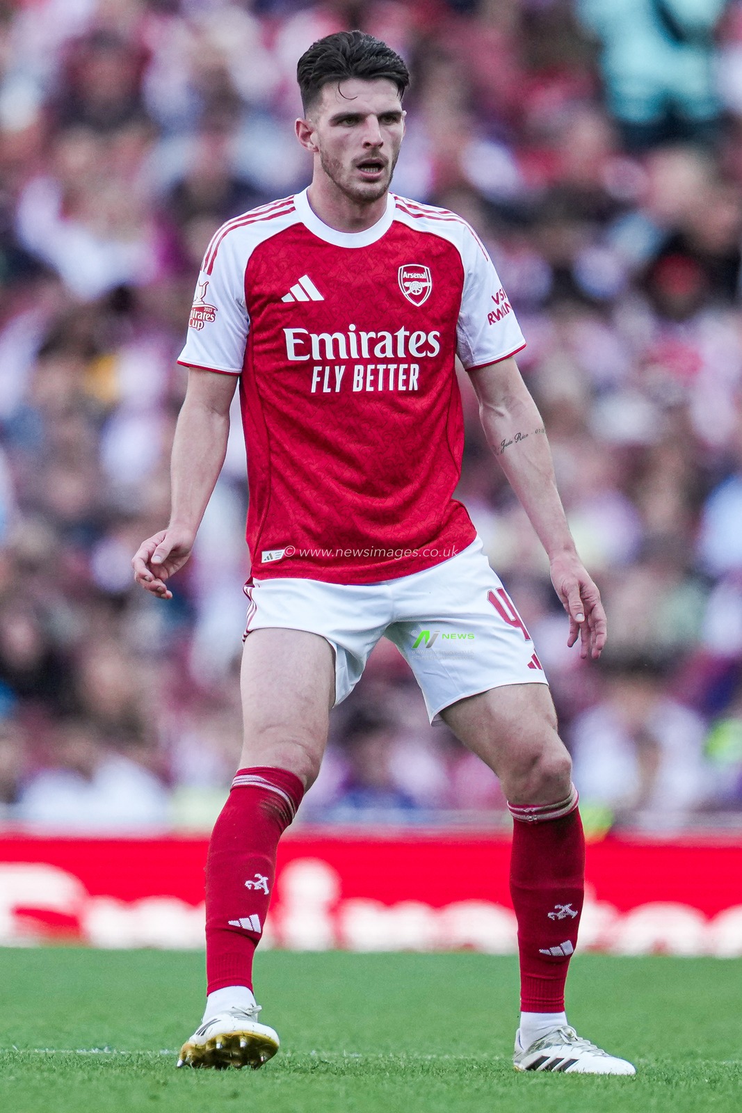 Declan Rice of Arsenal during the Pre-season friendly match Arsenal vs Athletic Bilbao at Emirates Stadium, London, United Kingdom, 9th August 2025

(Photo by Harvey Murphy/News Images)