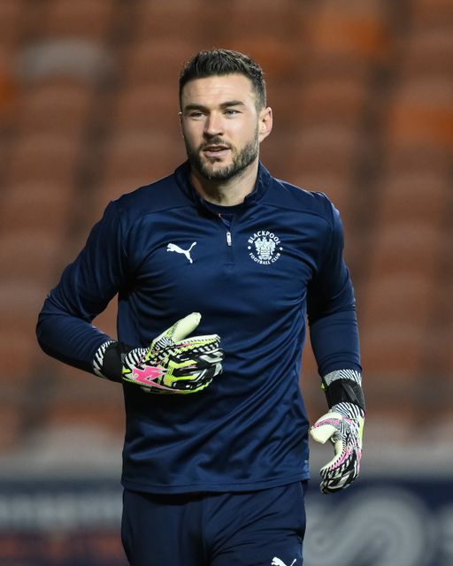 Richard O'Donnell of Blackpool during the pre-game warmup ahead of the Vertu Trophy match Blackpool vs Aston Villa U21 at Bloomfield Road, Blackpool, United Kingdom, 17th December 2024

(Photo by Craig Thomas/News Images)