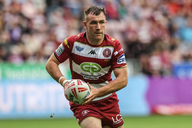 Harry Smith of Wigan Warriors during the Betfred Super League round 20 match Wigan Warriors vs Catalans Dragons at The Brick Community Stadium, Wigan, United Kingdom, 25th July 2025

(Photo by Alfie Cosgrove/News Images)
