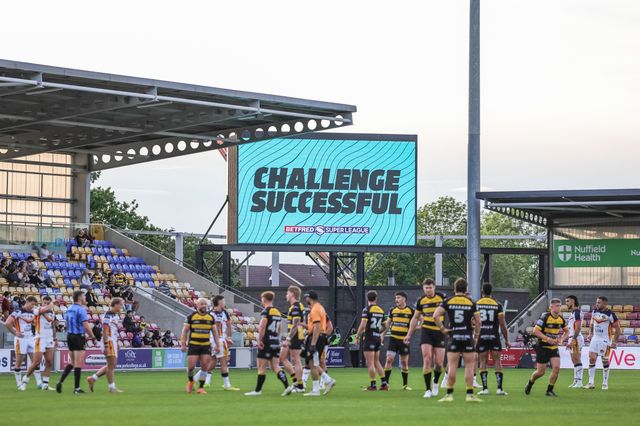 Catalans captains challenge successful during the Betfred Super League round 12 match York Knights vs Catalans Dragons at LNER Community Stadium, York, United Kingdom on 23 May 2026

(Photo by Mark Cosgrove/News Images)
