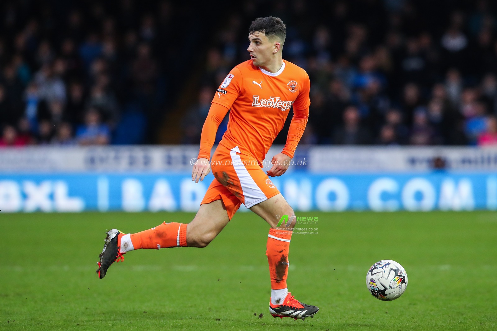 Albie Morgan of Blackpool in action during the Sky Bet League 1 match Peterborough United vs Blackpool at Weston Homes Stadium, Peterborough, United Kingdom, 17th February 2024

(Photo by Gareth Evans/News Images)