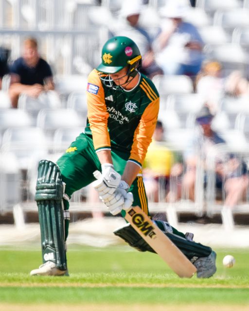 Freddie MCCANN of Nottingham Outlaws batting during the Royal London One-day Cup match Nottinghamshire vs Essex at Trent Bridge, Nottingham, United Kingdom, 11th August 2024

(Photo by Mark Dunn/News Images)
