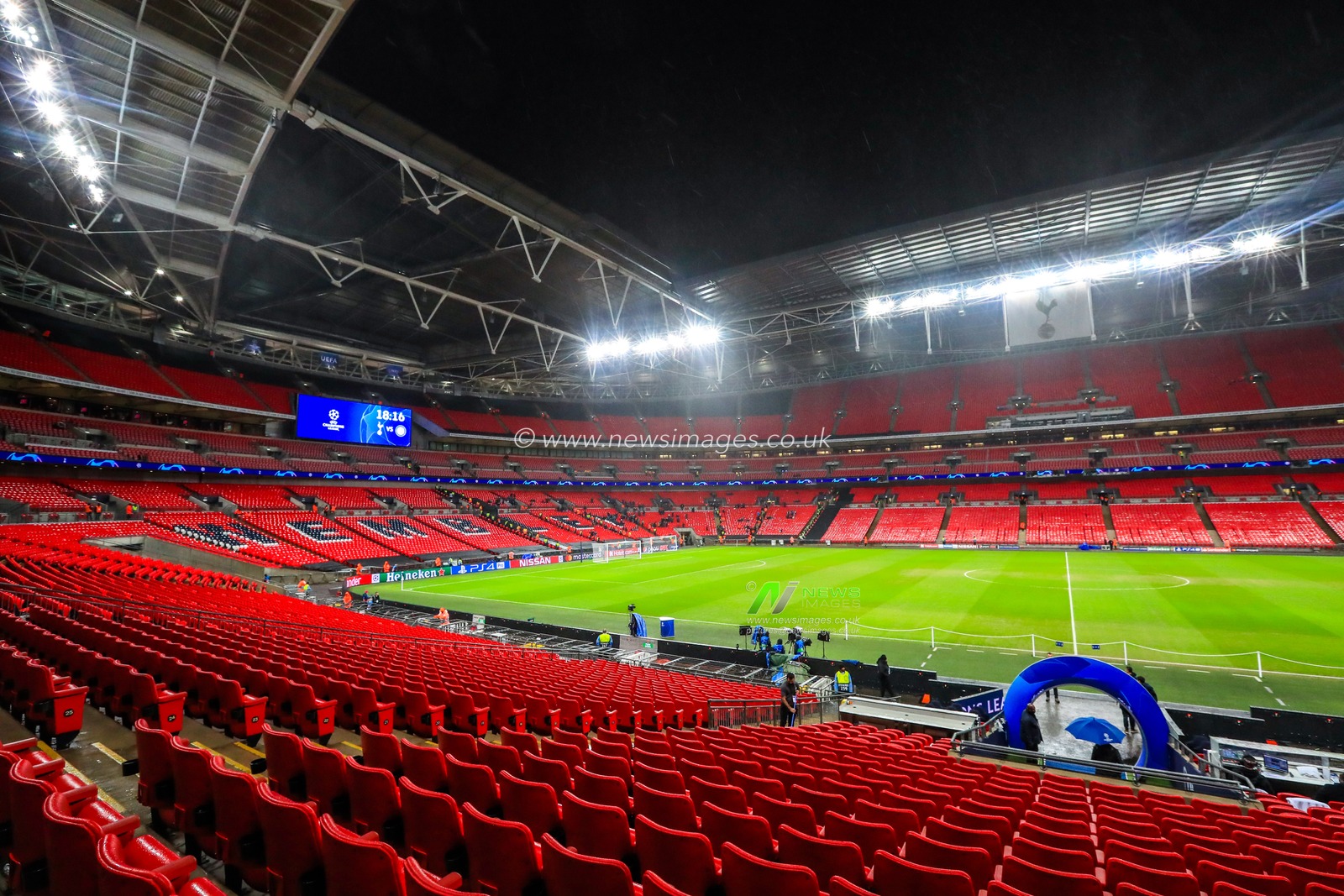 28th November 2018, Wembley Stadium, London, England; UEFA Champions League, Tottenham v Inter Milan ; A view of the stadium ahead of the match.



Credit: Georgie Kerr/News Images