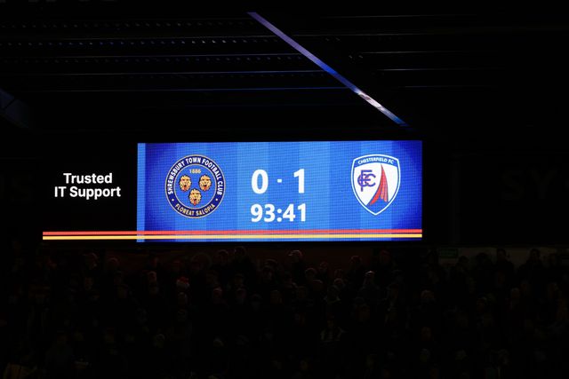 Sky Bet League 2 Shrewsbury Town v Chesterfield