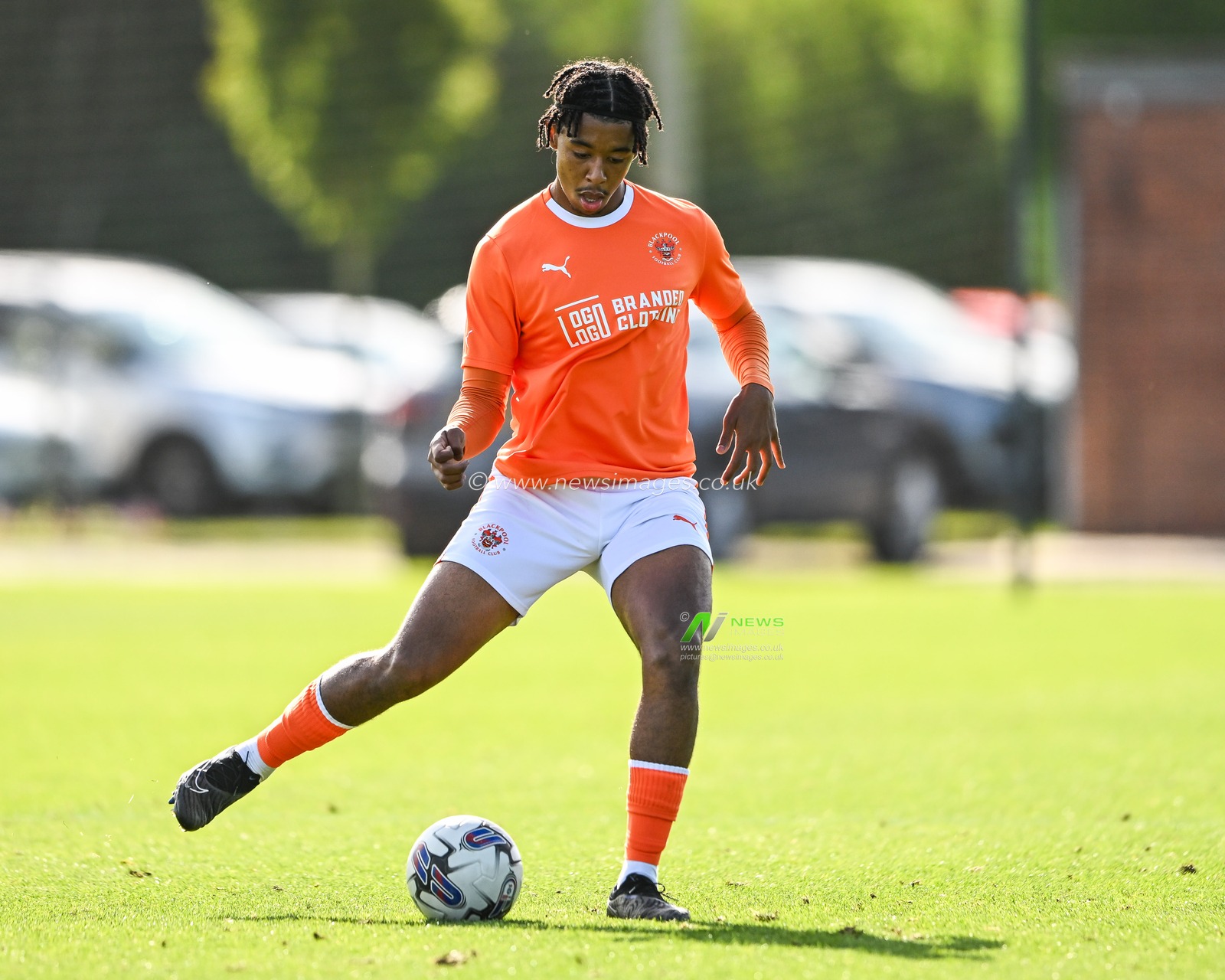 during the Central League match Preston North End vs Blackpool at Springfield Training Ground, Preston, United Kingdom, 26th September 2023

(Photo by Craig Thomas/News Images)