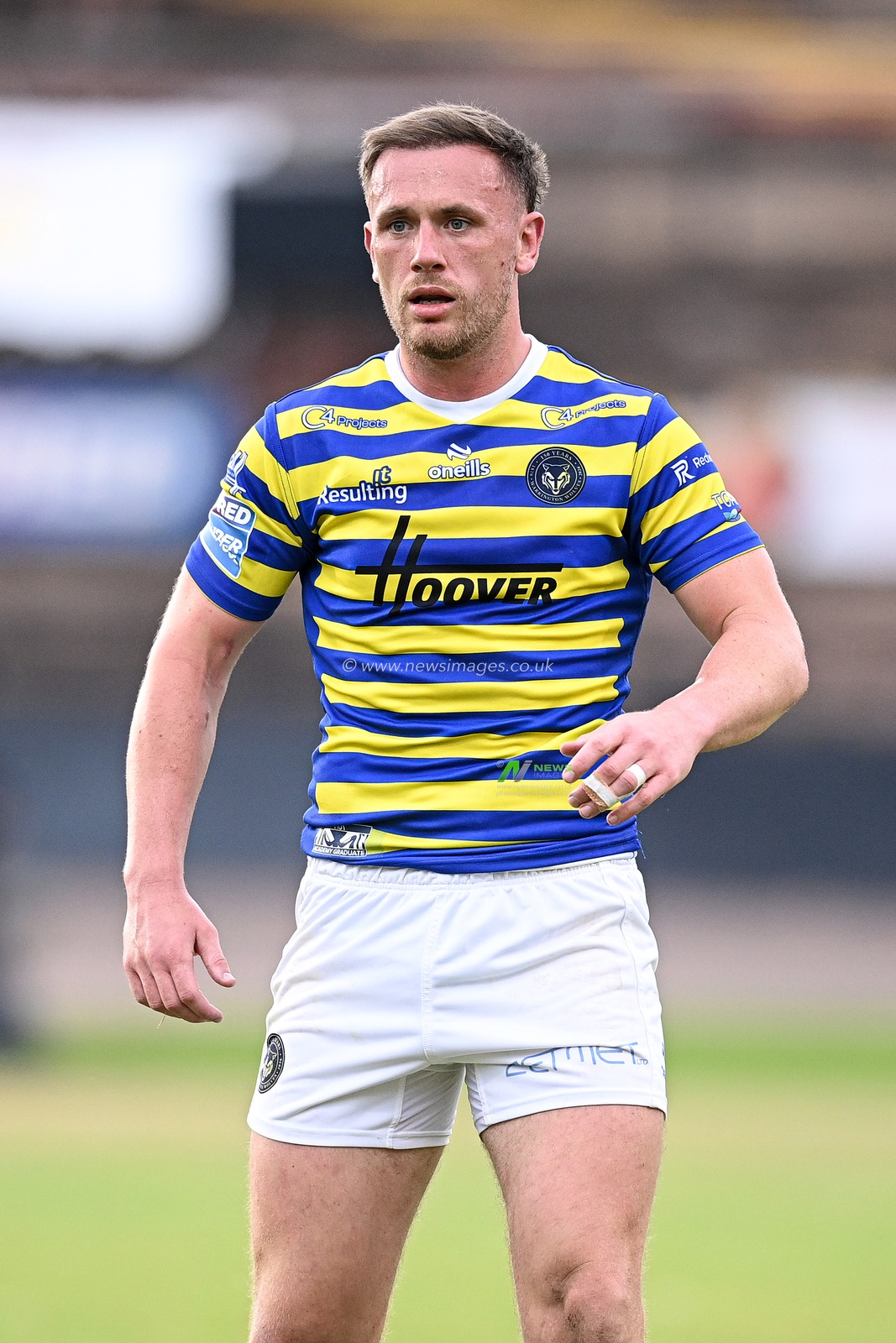 Ben Currie of Warrington Wolves during the Betfred Super League round 22 match Bradford Bulls vs Warrington Wolves at Odsal Stadium, Bradford, United Kingdom on 08 August 2026

(Photo by Ben Roberts/News Images)