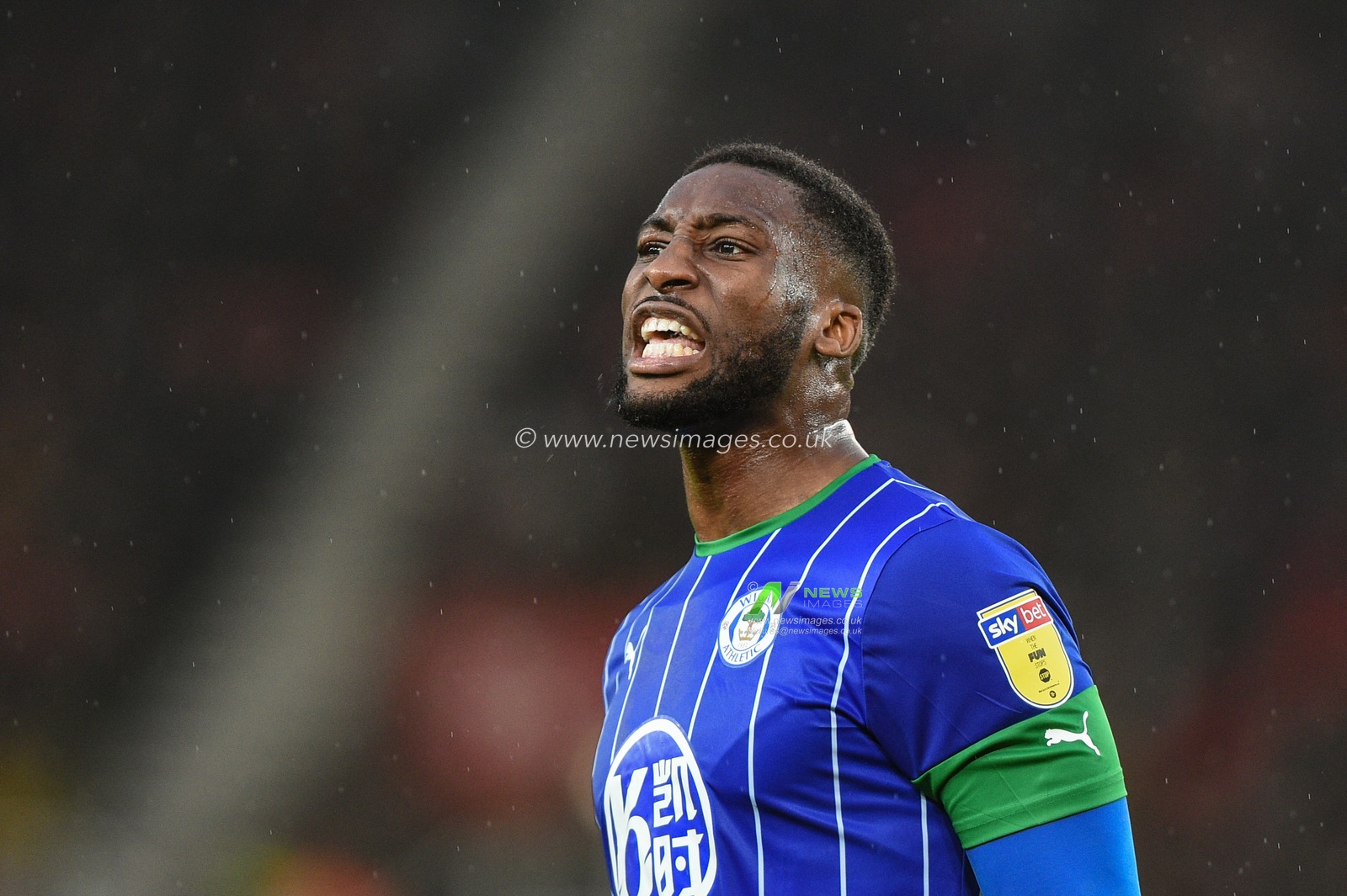 23rd November 2019, Bet365 Stadium, Stoke-on-Trent, England; Sky Bet Championship, Stoke City v Wigan Athletic : Cheyenne Dunkley (22) of Wigan Athletic in action during the game

Credit: Richard Long/News Images