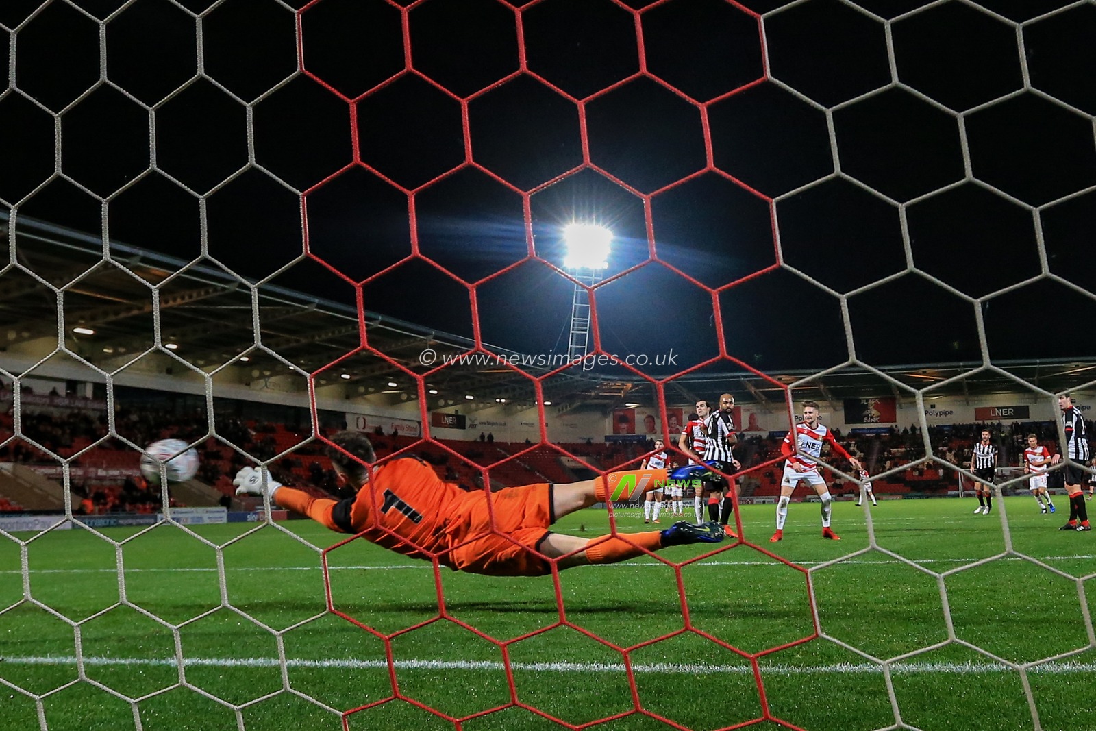 20th November 2018, Keepmoat Stadium, Doncaster, England; The Emirates FA Cup, Round 1, Doncaster Rovers v Chorley ; Alfie May (19) of Doncaster scores to make it  3-0

Credit: Mark Cosgrove/News Images

English Football League images are subject to DataCo Licence