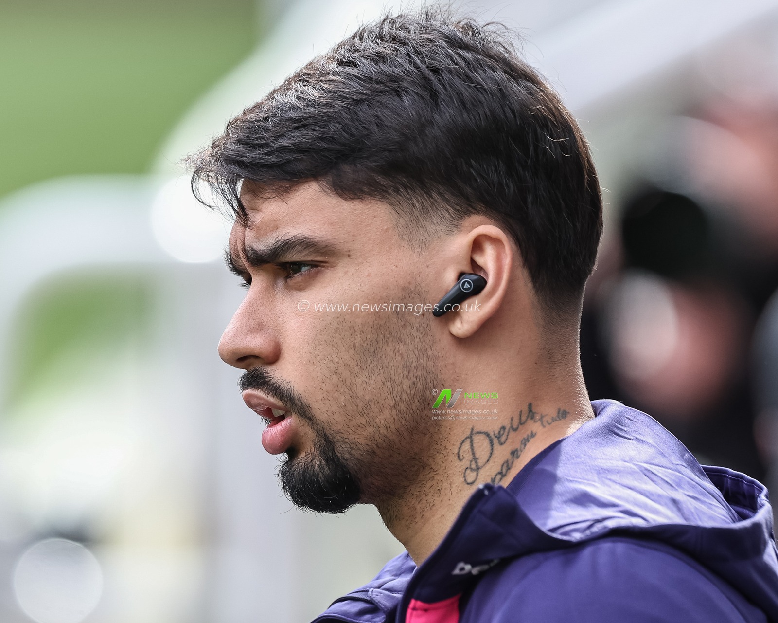 Lucas PaquetÃ¡ of West Ham United arrives during the Premier League match Newcastle United vs West Ham United at St. James's Park, Newcastle, United Kingdom, 30th March 2024

(Photo by Mark Cosgrove/News Images)