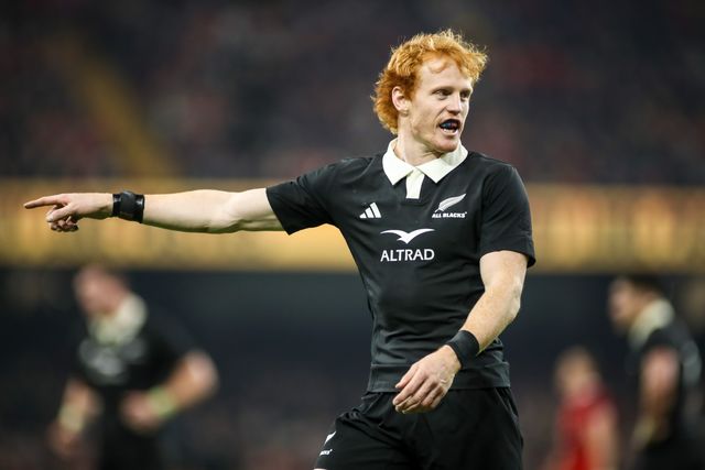 Finlay Christie of New Zealand during the Quilter Nations Series 2025 match Wales vs New Zealand at Principality Stadium, Cardiff, United Kingdom, 22nd November 2025

(Photo by Andrew Lewis/News Images)

*** GER AUT SUI OUT ***