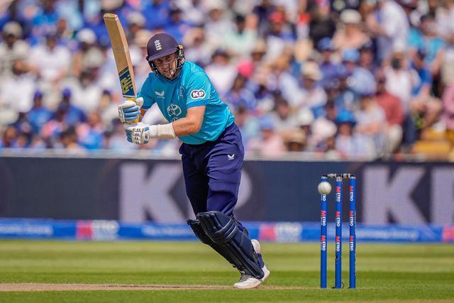 Joe Root of England hits a four during the 1st Metro Bank ODI match England vs India at Edgbaston, Birmingham, United Kingdom on 14 July 2026

(Photo by Maynard Manyowa/News Images)