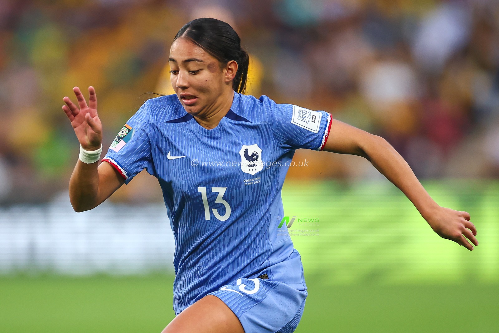 Selma Bacha #13 of France during the FIFA Women's World Cup 2023 Quarter-Final match Australia Women vs France Women at Suncorp Stadium, Brisbane, Australia, 12th August 2023

(Photo by Patrick Hoelscher/News Images)