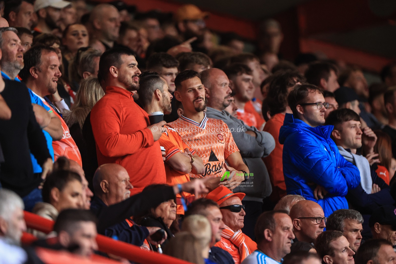 Blackpool fans during the game