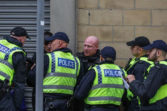 Anti-racism protest Barnsley Town Centre
