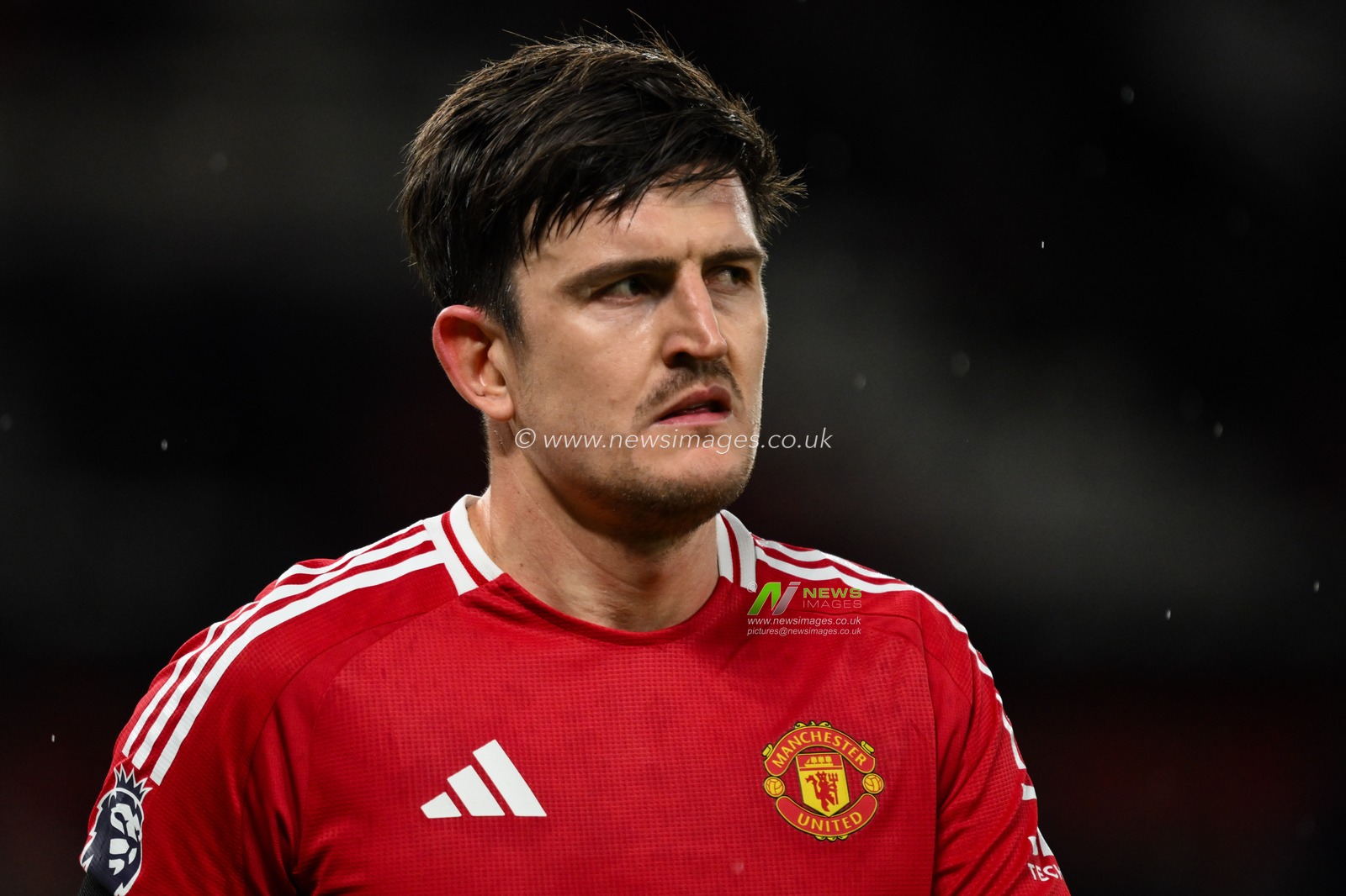 Harry Maguire of Manchester United reacts to his team's loss after the Premier League match Manchester United vs Nottingham Forest at Old Trafford, Manchester, United Kingdom, 7th December 2024

(Photo by Craig Thomas/News Images)
