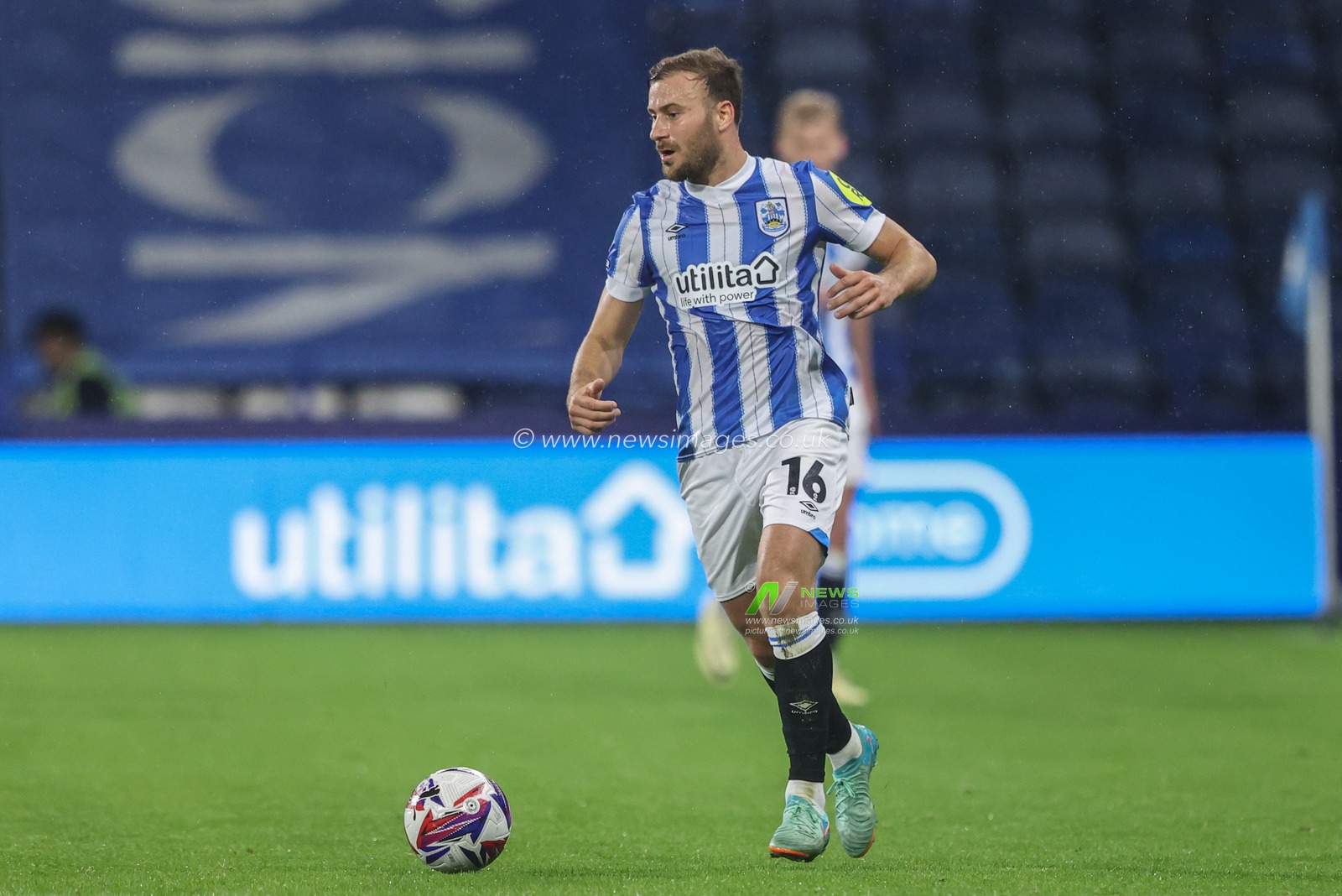 Herbie Kane of Huddersfield Town in action during the Bristol Street Motors Trophy match Huddersfield Town vs Barnsley at John Smith's Stadium, Huddersfield, United Kingdom, 8th October 2024

(Photo by Alfie Cosgrove/News Images)