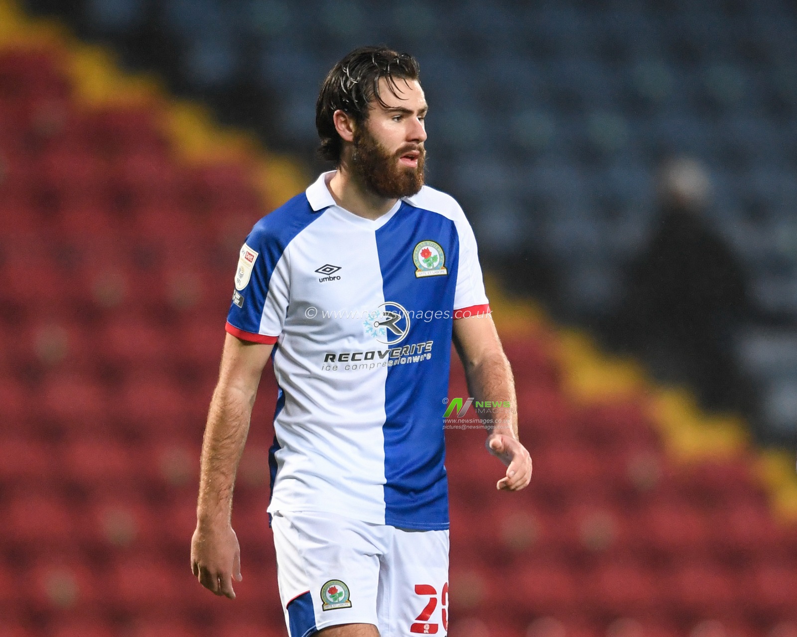 Ben Brereton #20 of Blackburn Rovers in action during the game