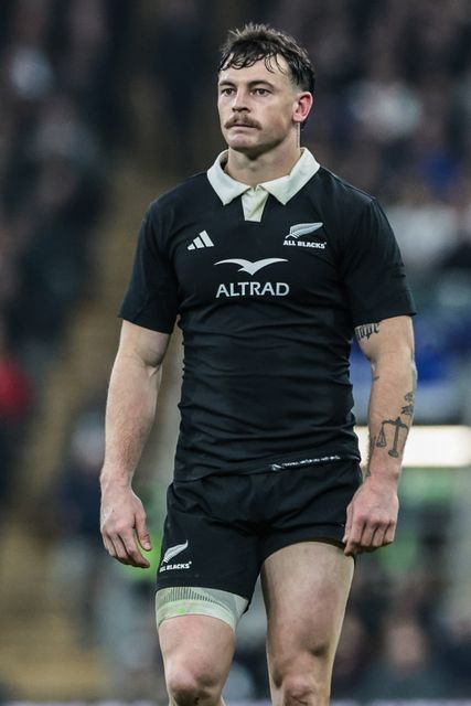 Leroy Carter of New Zealand during the Quilter Nations Series 2025 match England vs New Zealand at Allianz Stadium, Twickenham, United Kingdom, 15th November 2025

(Photo by Mark Cosgrove/News Images)

*** GER AUT SUI OUT ***