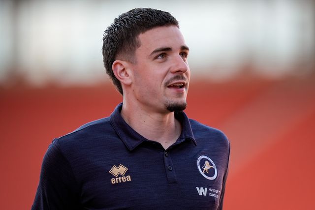 Camiel Neghli of Millwall inspects the pitch prior to kick off during the Sky Bet Championship match Stoke City vs Millwall at Bet365 Stadium, Stoke On Trent, United Kingdom on 21 April 2026

(Photo by Maynard Manyowa/News Images)
