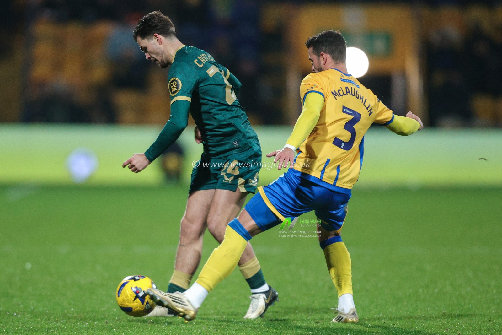 Leo Castledine of Huddersfield Town in action during the Sky Bet League 1 match Mansfield Town vs Huddersfield Town at One Call Stadium, Mansfield, United Kingdom, 22nd November 2025

(Photo by Richard Bierton/News Images)

*** GER AUT SUI OUT ***
