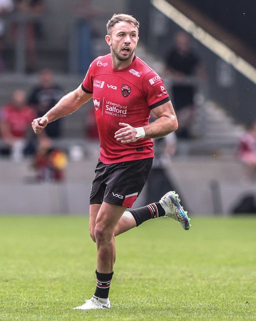 Ryan Brierley of Salford Red Devils during the Betfred Super League Round 18 match Salford Red Devils vs Castleford Tigers at Salford Community Stadium, Eccles, United Kingdom, 13th July 2025

(Photo by Alfie Cosgrove/News Images)