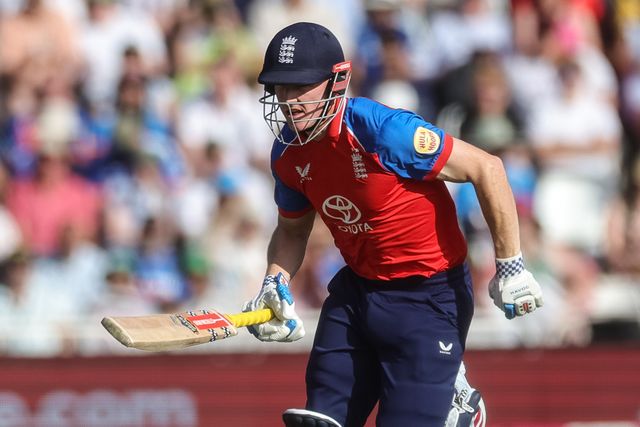 England captain Harry Brook makes two runs during the Third Vitality T20 International match England vs India at Trent Bridge, Nottingham, United Kingdom on 07 July 2026

(Photo by Mark Cosgrove/News Images)