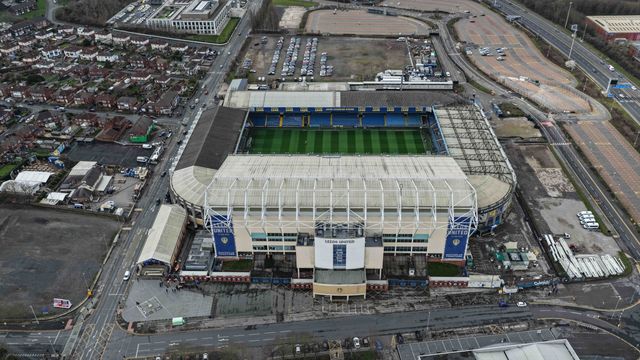 An aerial view of Elland Road during the Premier League match Leeds United vs Manchester City at Elland Road, Leeds, United Kingdom on 28 February 2026

(Photo by Mark Cosgrove/News Images)
