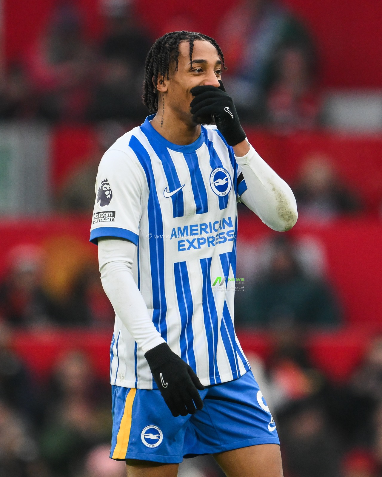 JoÃ£o Pedro of Brighton & Hove Albion during the Premier League match Manchester United vs Brighton and Hove Albion at Old Trafford, Manchester, United Kingdom, 19th January 2025

(Photo by Craig Thomas/News Images)
