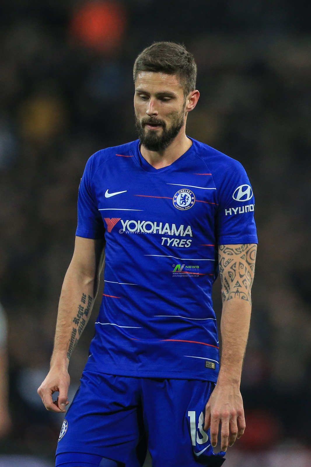 8th January 2019, Wembley, London, England; Carabao EFL Cup, Semi-Final, Tottenham vs Chelsea ; Olivier Giroud (18) of Chelsea during the game


Credit: Mark Cosgrove/News Images

English Football League images are subject to DataCo Licence