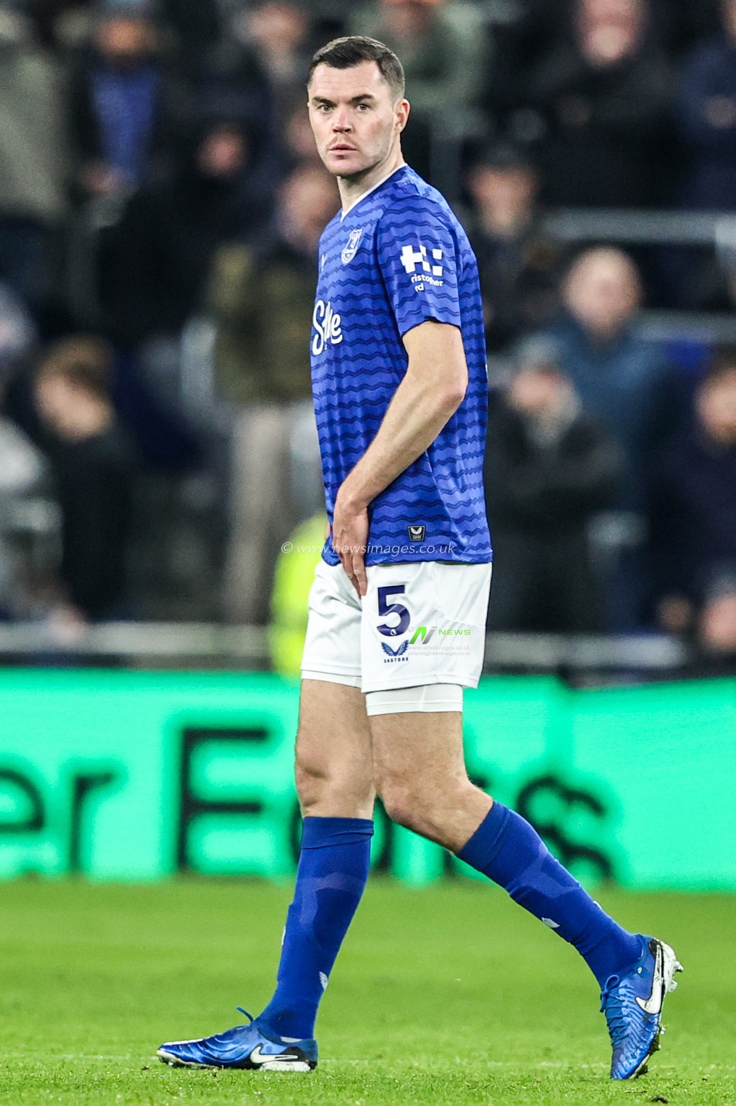 Michael Keane of Everton during the Premier League match Everton vs Arsenal at Hill Dickinson Stadium, Liverpool, United Kingdom, 20th December 2025

(Photo by Alfie Cosgrove/News Images)

*** GER AUT SUI OUT ***