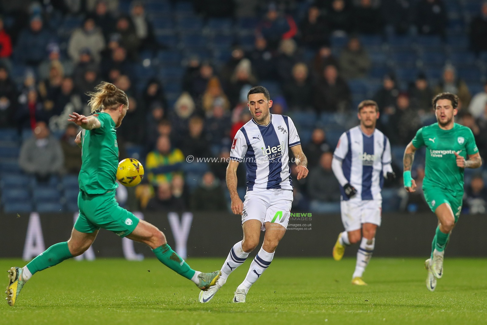 Tomas RogiÄ‡ #7 of West Bromwich Albion passes the ball during the Emirates FA Cup Third Round Replay match West Bromwich Albion vs Chesterfield at The Hawthorns, West Bromwich, United Kingdom, 17th January 2023

(Photo by Gareth Evans/News Images)