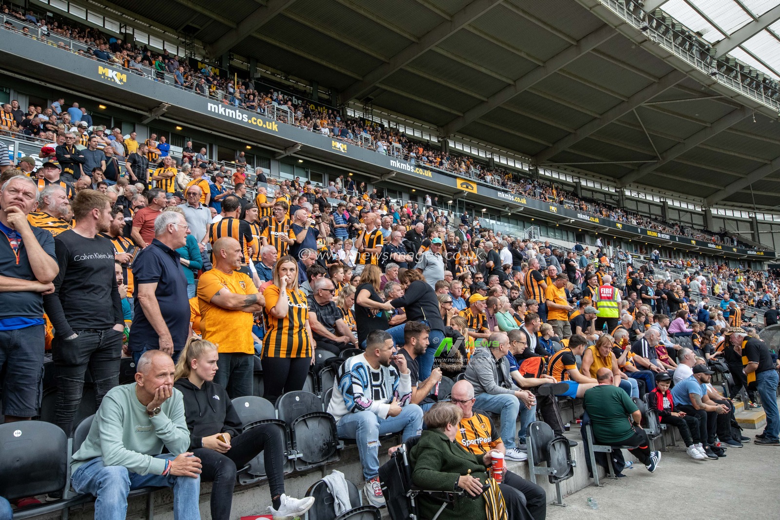 General view inside The MKM Stadium during the Sky Bet Championship match Hull City vs Sheffield United at MKM Stadium, Hull, United Kingdom, 4th September 2022

(Photo by James Heaton/News Images)