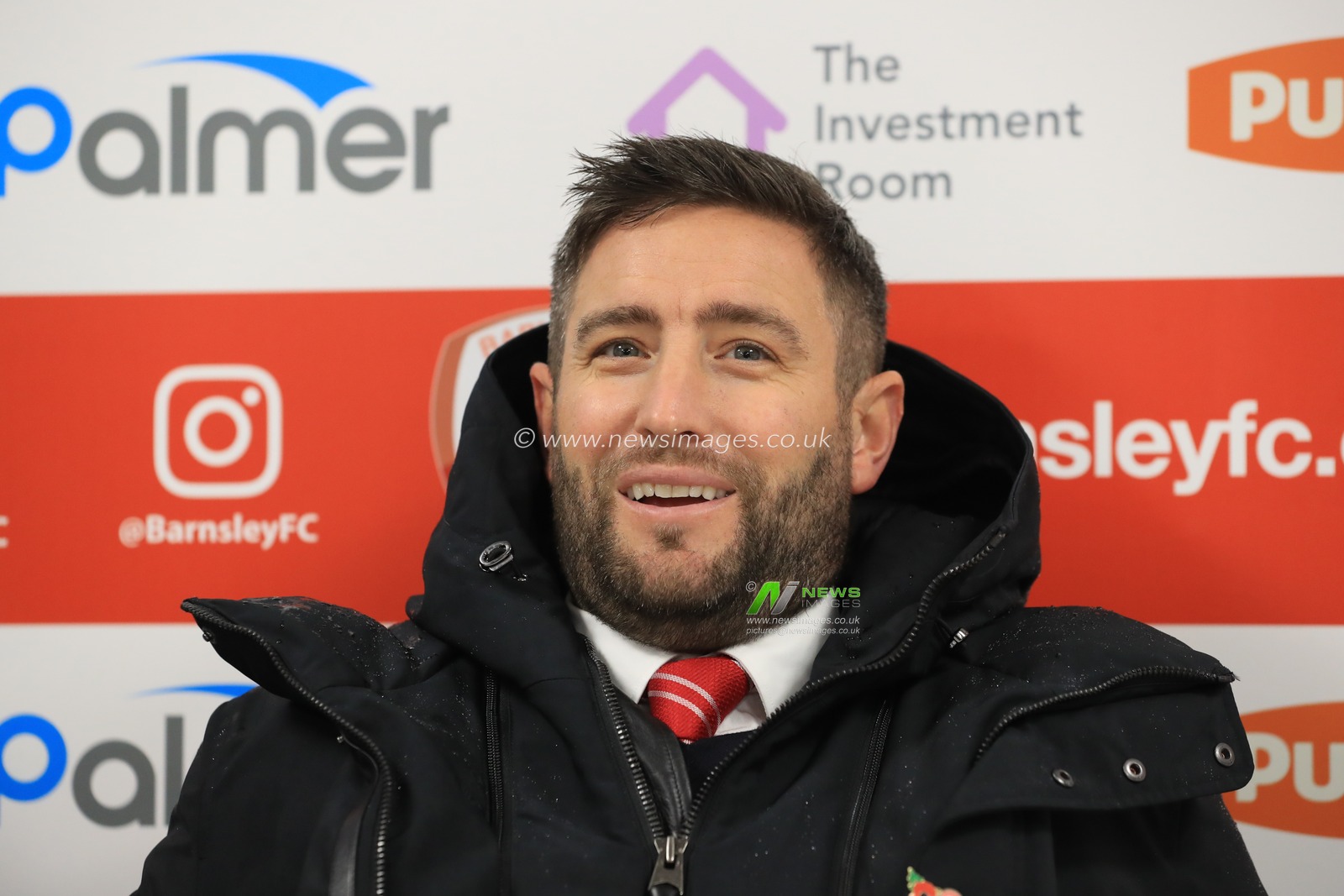 1st November 2019, Oakwell, Barnsley, England; Sky Bet Championship, Barnsley v Bristol City : Lee Johnson manager of Bristol City speaks to the press as Bristol City throw away a 0-2 lead 

Credit: Mark Cosgrove/News Images