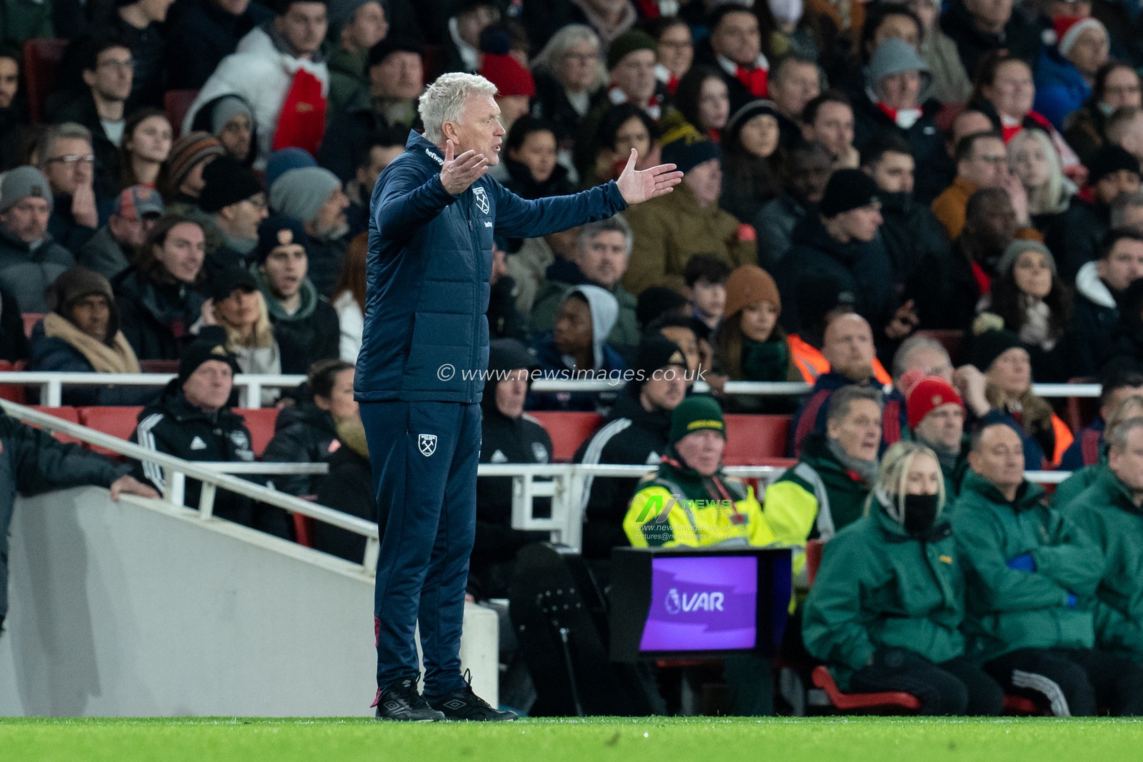 David Moyes Manager of West Ham United during the Premier League match Arsenal vs West Ham United at Emirates Stadium, London, United Kingdom, 26th December 2022

(Photo by Richard Washbrooke/News Images)