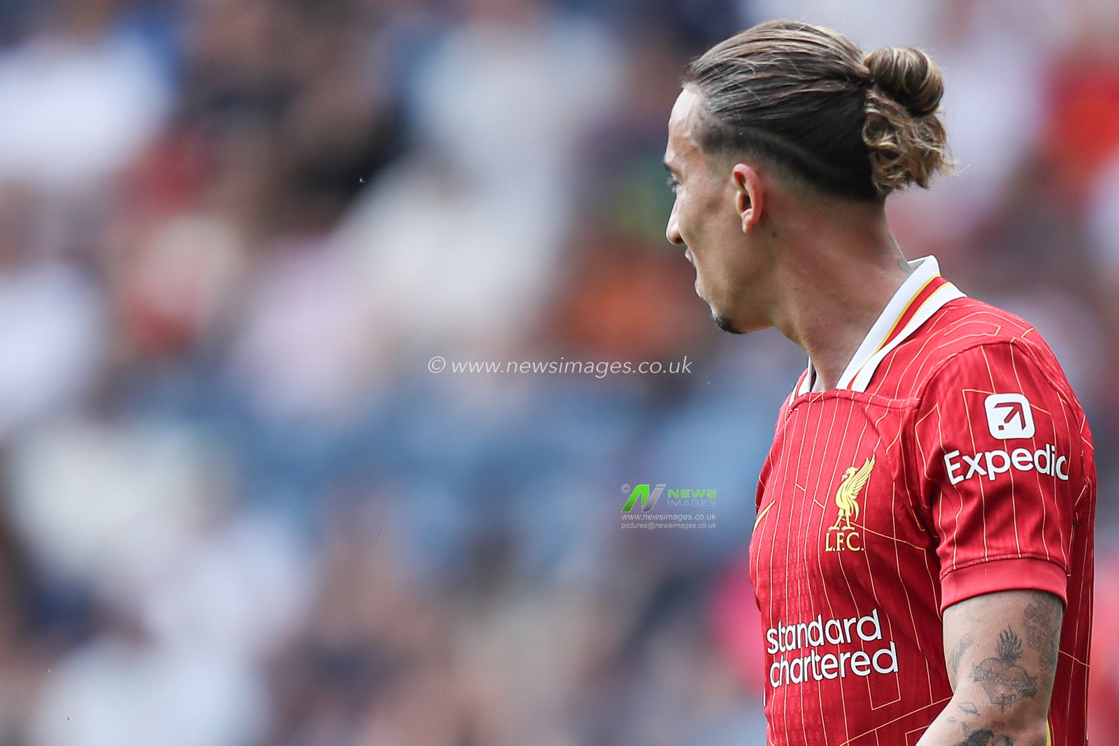 Kostas Tsimikas of Liverpool during the Pre-season friendly match Preston North End vs Liverpool at Deepdale, Preston, United Kingdom, 13th July 2025

(Photo by Jorge Horsted/News Images)