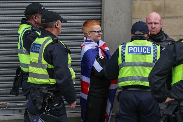 Anti-racism protest Barnsley Town Centre