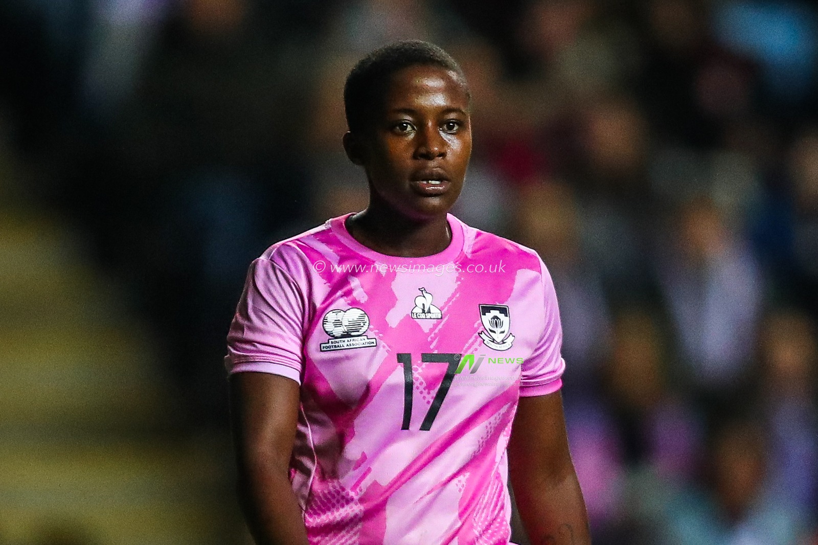 Tiisetso Makhubela of South Africa looks on during the Women's International Friendly match England Women vs South Africa Women at Coventry Building Society Arena, Coventry, United Kingdom, 29th October 2024

(Photo by Izzy Poles/News Images)