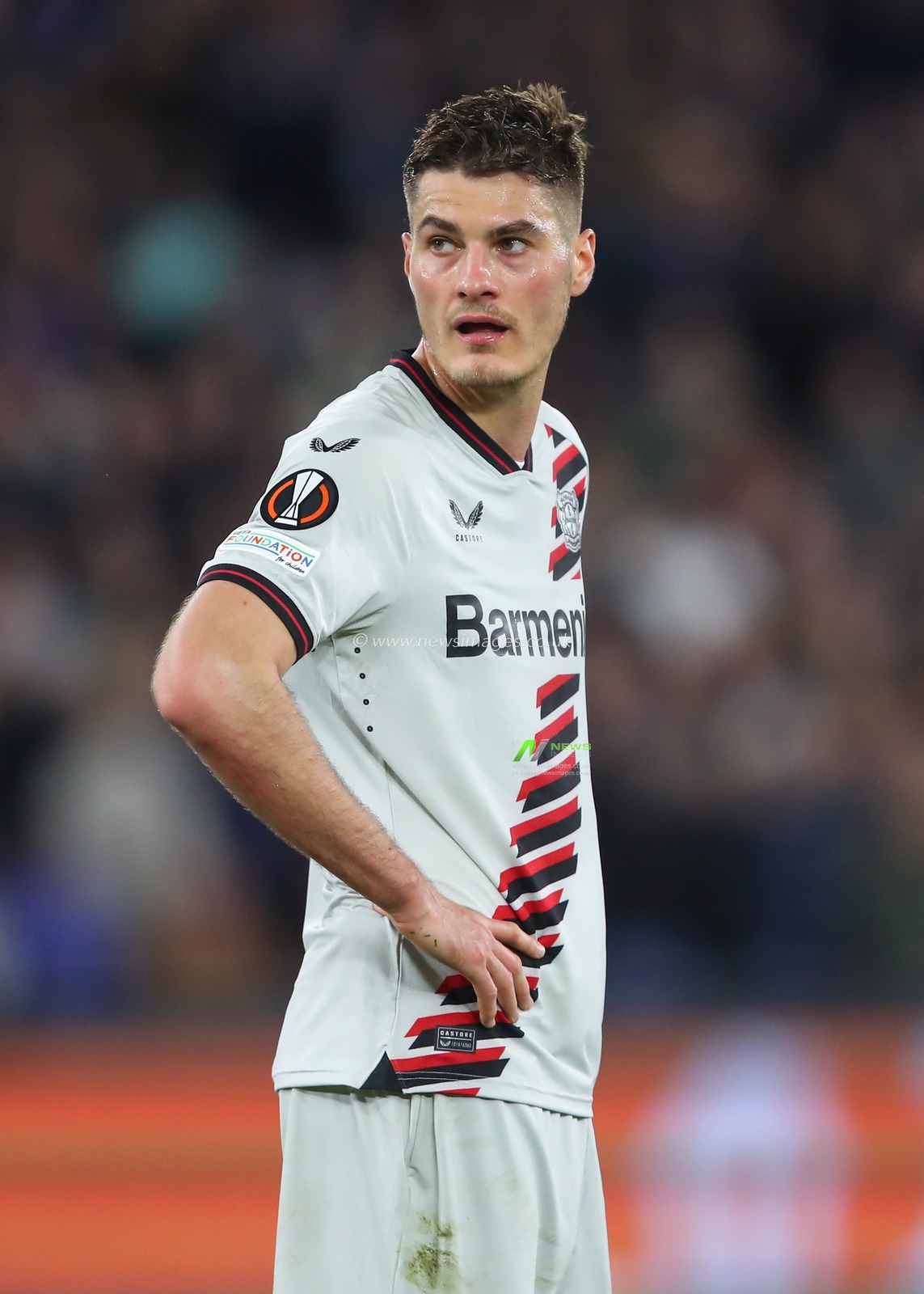 Patrik Schick of Bayer Leverkusen, during the UEFA Europa League Quarter-Final match West Ham United vs Bayer 04 Leverkusen at London Stadium, London, United Kingdom, 18th April 2024

(Photo by Gareth Evans/News Images)