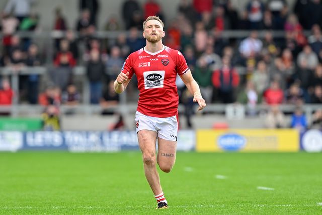 Ethan Ryan of Salford Red Devils during the Betfred Super League Round 16 match Salford Red Devils vs Hull FC at Salford Community Stadium, Eccles, United Kingdom, 7th July 2024

(Photo by Cody Froggatt/News Images)