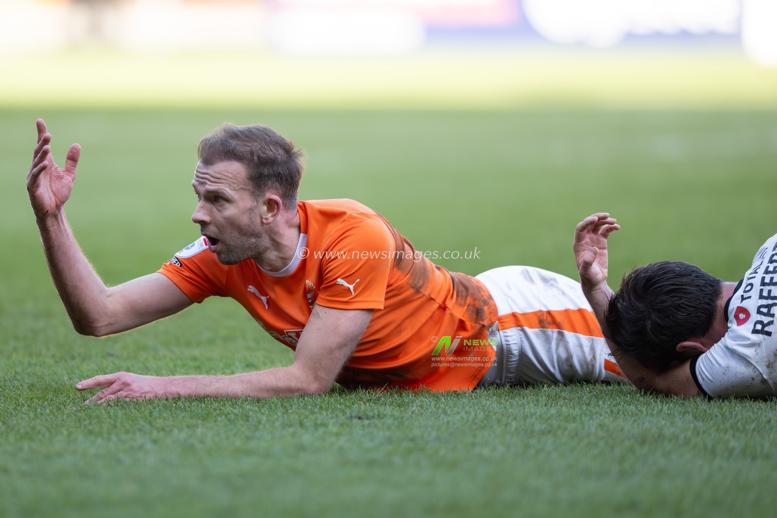 Jordan Rhodes of Blackpool during the Sky Bet League 1 match Blackpool vs Portsmouth at Bloomfield Road, Blackpool, United Kingdom, 9th March 2024

(Photo by Ashley Crowden/News Images)