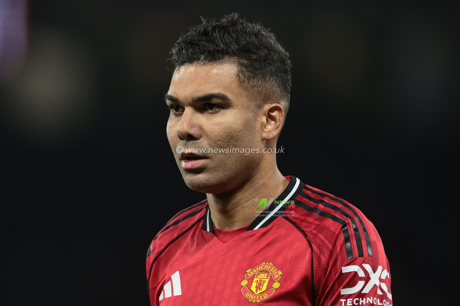 Casemiro of Manchester United during the Premier League match Manchester United vs Bournemouth at Old Trafford, Manchester, United Kingdom, 15th December 2025

(Photo by Mark Cosgrove/News Images)

*** GER AUT SUI OUT ***
