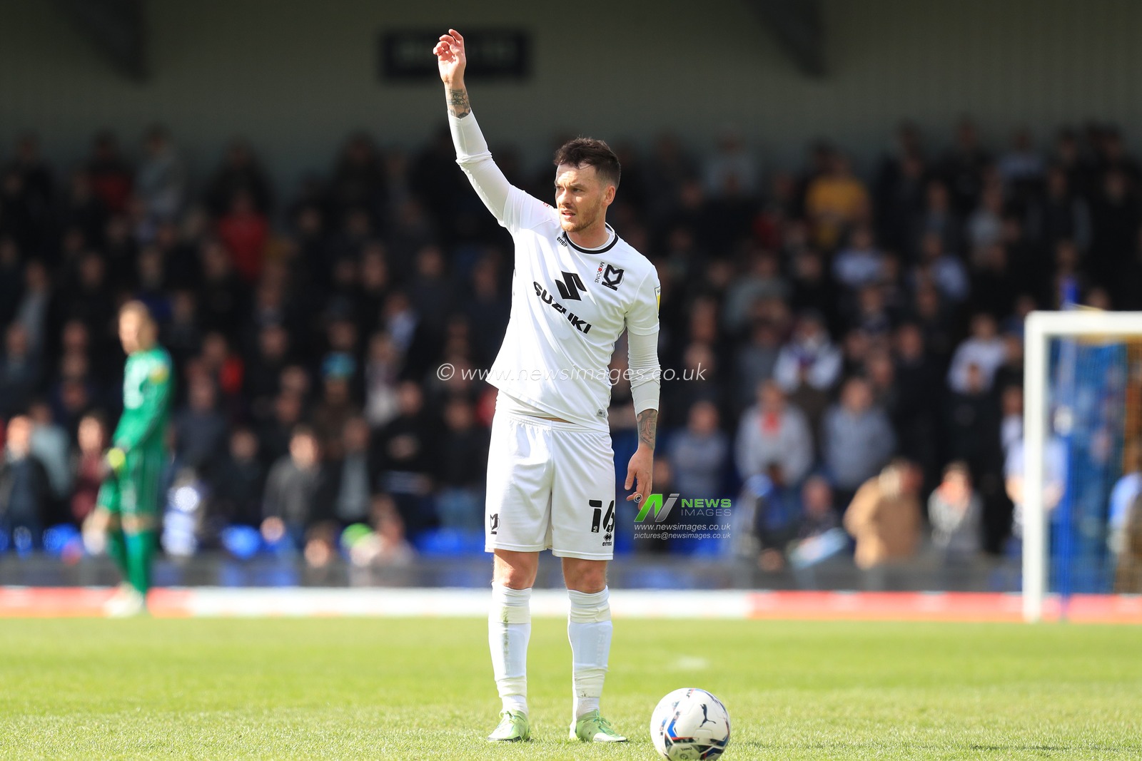 Josh McEachran #16 of Milton Keynes Dons seen during the match.