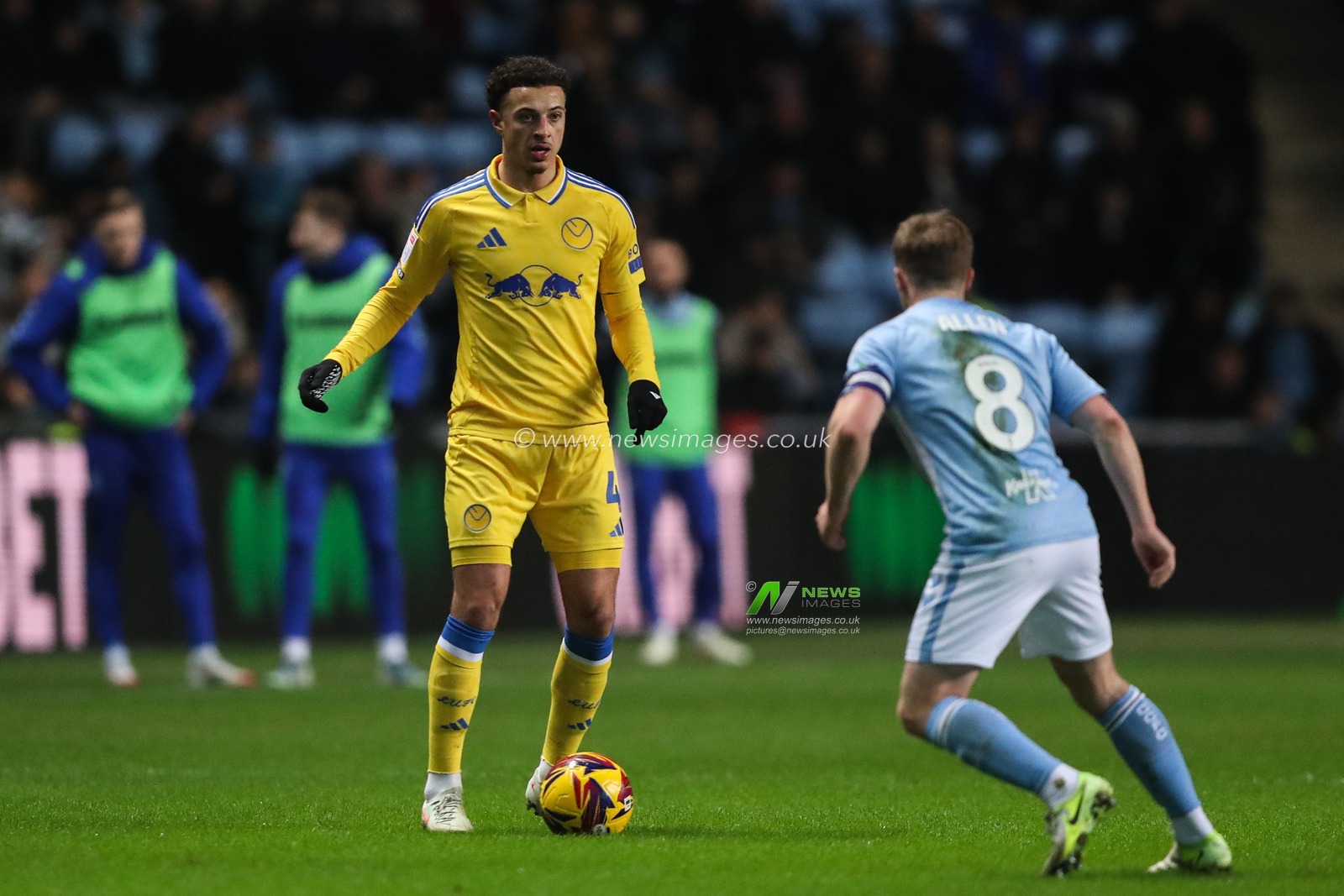 Ethan Ampadu of Leeds United in action during the Sky Bet Championship match Coventry City vs Leeds United at Coventry Building Society Arena, Coventry, United Kingdom, 5th February 2025

(Photo by Gareth Evans/News Images)