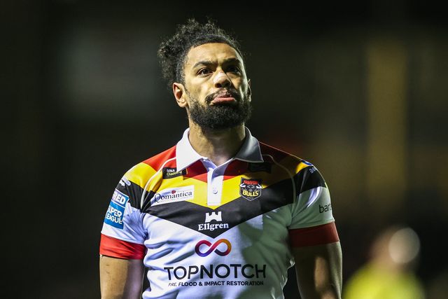 Waqa Blake of Bradford Bulls during the Betfred Super League round 6 match Castleford Tigers vs Bradford Bulls at OneBore Stadium, Castleford, Untied Kingdom on 26 March 2026

(Photo by Alfie Cosgrove/News Images)