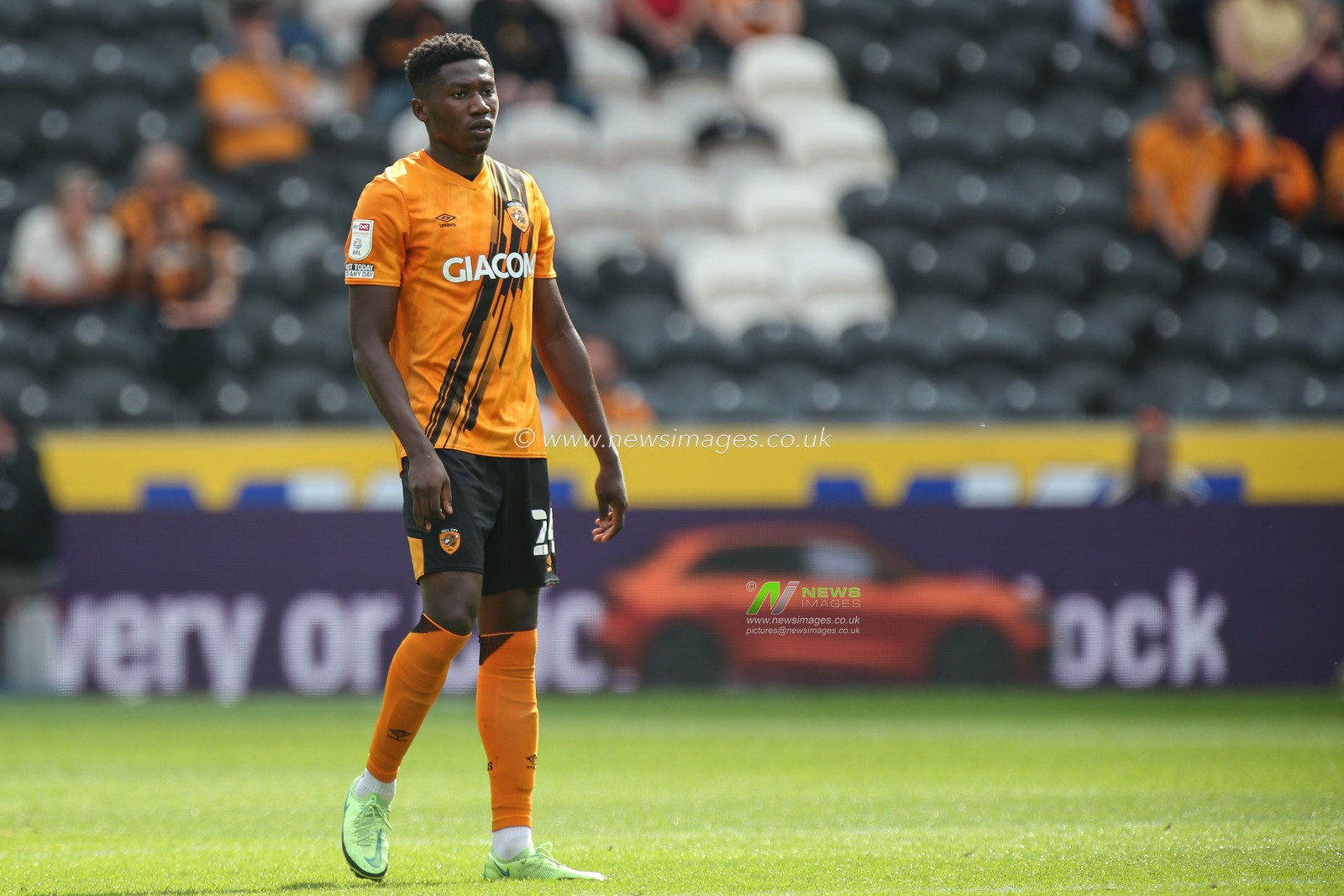 Di'Shon Bernard #24 of Hull City during the game