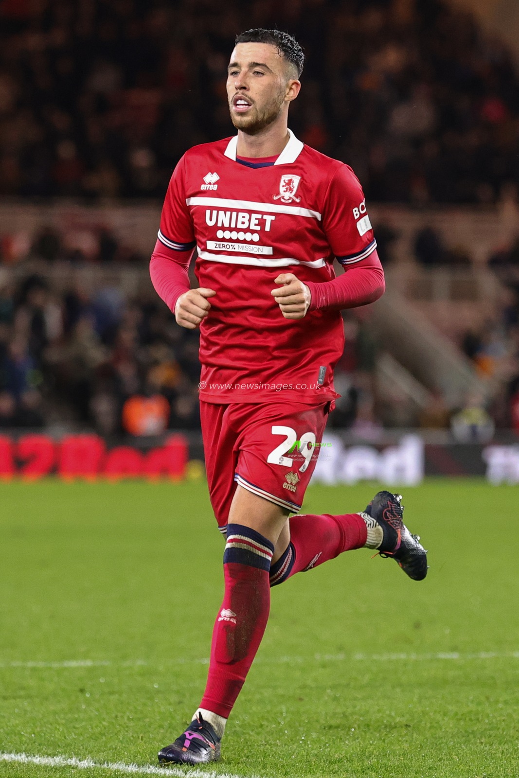 Sam Greenwood of Middlesbrough during the Emirates FA Cup Third Round match Middlesbrough vs Aston Villa at Riverside Stadium, Middlesbrough, United Kingdom, 6th January 2024

(Photo by Mark Cosgrove/News Images)