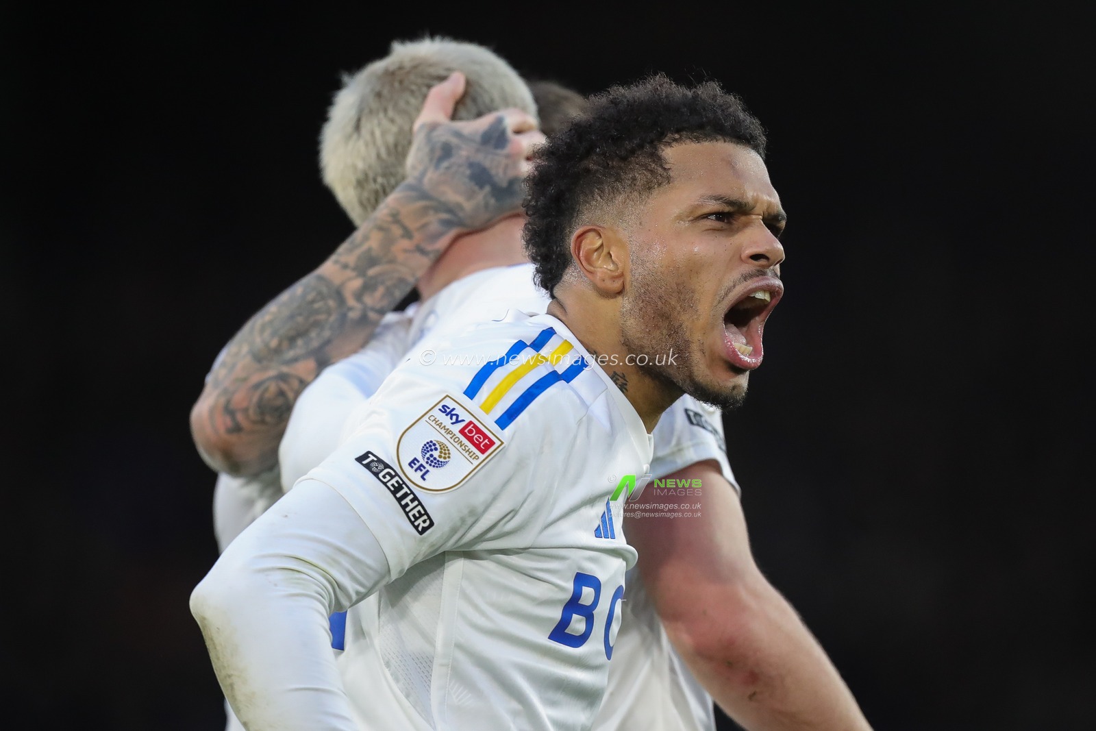 Georgina Rutter of Leeds United celebrates the second goal scored by Patrick Bamford in the first half of the Sky Bet Championship match Leeds United vs Birmingham City at Elland Road, Leeds, United Kingdom, 1st January 2024

(Photo by James Heaton/News Images)